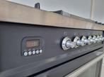 🍀 Poêle Boretti de luxe 90 cm anthracite Frytop 5 brûleurs, Electroménager, Cuisinières, Comme neuf, 5 zones de cuisson ou plus
