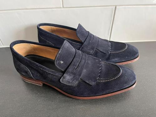 Van Bommel herenschoenen maat 10 / 44 weinig gedragen, Kleding | Heren, Schoenen, Zo goed als nieuw, Loafers, Blauw, Ophalen of Verzenden