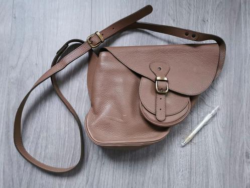 Crossbody handtas Nathan, Handtassen en Accessoires, Tassen | Schoudertassen, Zo goed als nieuw, Overige merken, Bruin, Leer, Ophalen of Verzenden