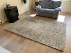 Mooi beige hoogpolig tapijt 230 x 163cm, Ophalen, Gebruikt, 100 tot 150 cm, Beige
