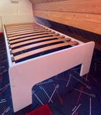 Bed 1-persoon wit met lattenbodem, 90 cm, Enlèvement, Blanc, Une personne