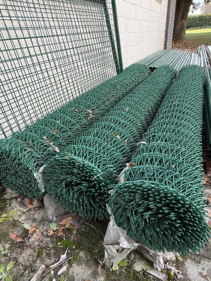 100m tennisdraad + palen, Tuin en Terras, Gaas en Draad, Nieuw, Draad, 20 meter of meer, Ophalen