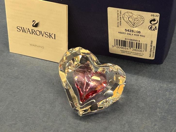 Swarovski Hart, Alleen voor jou, '’Only for you'’ ., Verzamelen, Swarovski, Nieuw, Figuurtje, Ophalen of Verzenden