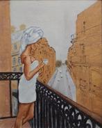 "Parijs balkon" Schilderij, Verzenden