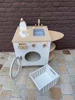 Vertbaudet - Wasmachine met wasmand - Rollenspel, Kinderen en Baby's, Ophalen of Verzenden, Zo goed als nieuw, Meubelstuk of Keukentje