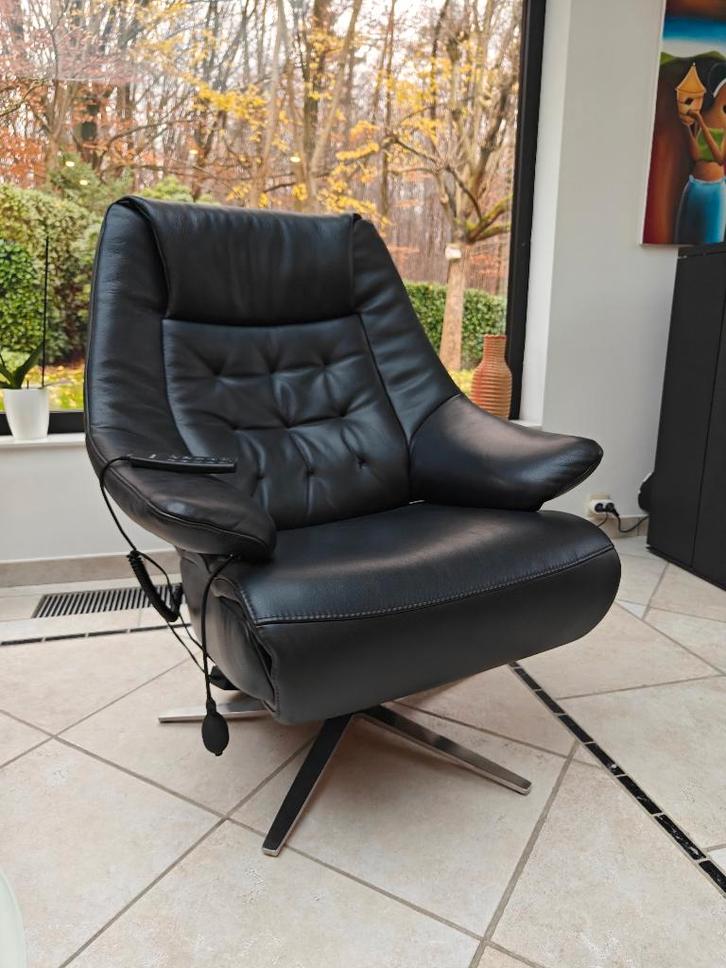 Hukla Elektrische Relaxfauteuil, Maison & Meubles, Fauteuils, Comme neuf, Cuir, Enlèvement