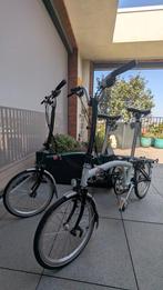 Twee BROMPTONs, 6 v, vrijwel nieuw met transport-en stuurtas, Ophalen, Brompton, Heren, 14 tot 16 inch