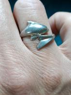 Bague dauphin légèrement ajustable, Ophalen of Verzenden, Zo goed als nieuw, Zilver, Zilver