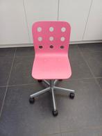 Roze bureaustoel, Comme neuf, Chaise de bureau, Enlèvement