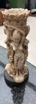 2 Oosters vazen mooi uitvoering in steen, Moins de 50 cm, Autres couleurs, Pierre, Enlèvement