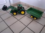 Bruder tractor met kar, Kinderen en Baby's, Speelgoed |Speelgoedvoertuigen, Ophalen, Gebruikt