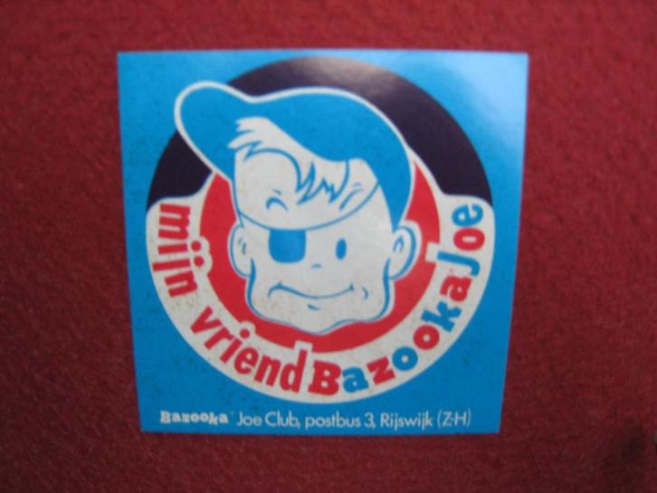 sticker bazooka joe kauwgom, Verzamelen, Stickers, Zo goed als nieuw, Bedrijf of Vereniging, Verzenden