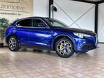 Alfa Romeo Stelvio - 2.0i - 2021 - 47750km - Leder, Auto's, Alfa Romeo, Automaat, 4 cilinders, Blauw, Leder