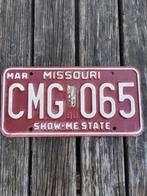 Amerikaanse nummerplaat Missouri USA, Verzamelen, Gebruikt, Ophalen of Verzenden