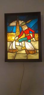 Glas in lood Antwerpse kaaien, Ophalen, Glas