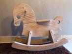 Houten schommelpaard, wit gebeitst, Ophalen, Zo goed als nieuw
