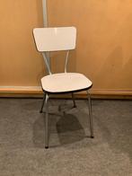 Vintage formica stoel, Huis en Inrichting, Stoelen, Ophalen, Vintage, retro, Gebruikt, Wit