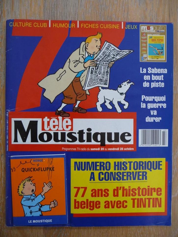 Hergé - Télémoustique + Mini-album Quick & Flupke, Boeken, Stripverhalen, Zo goed als nieuw, Eén stripboek, Verzenden