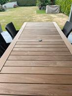 Tuintafel en 6 stoelen, Ophalen, 6 zitplaatsen, Zo goed als nieuw, Wicker