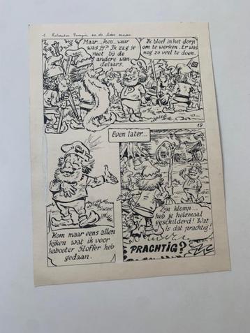 Kabouter Pumpie en de lieve maan - F. Sels -originele pagina beschikbaar voor biedingen