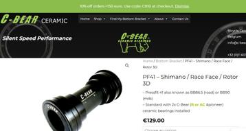 C-bear Bottombracket (trapas) Keramische lagers beschikbaar voor biedingen