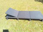 Chaise longue grise de marque "Allibert", Tuin en Terras, Ligbedden, Ophalen, Gebruikt, Plastic, Verstelbaar