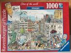 Puzzel cities of the world Antwerpen, Comme neuf, 500 à 1500 pièces, Puzzle, Enlèvement ou Envoi