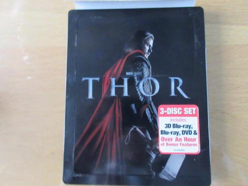 Thor 3D+2D +dvd mediamarkt NL steelbook, CD & DVD, Blu-ray, Utilisé, Science-Fiction et Fantasy, 3D, Envoi