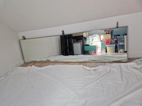 2 grote spiegels (origineel van kleerkast) 190 x 50cm, Huis en Inrichting, Woonaccessoires | Spiegels, Zo goed als nieuw, Ophalen