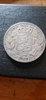 5 Belgische frank 1868, Ophalen of Verzenden