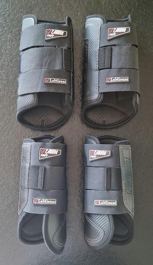Zwarte LeMieux Carbon Air Boots - Full (voor en achter), Dieren en Toebehoren, Paarden en Pony's | Beschermers, Ophalen of Verzenden