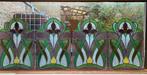 vitraux 1900 stijl 4 identieke ramen, Antiek en Kunst, Antiek | Glaswerk en Kristal, Ophalen of Verzenden