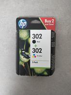 HP 302 originele zwarte/drie-kleuren inktcartridges, 2-pack, Computers en Software, Ophalen of Verzenden, Zo goed als nieuw, Cartridge