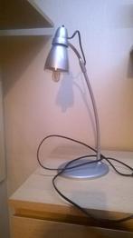 Grijze bureaulamp of nachtlamp of leeslamp, Huis en Inrichting, Lampen | Tafellampen, Minder dan 50 cm, Gebruikt, Ophalen of Verzenden