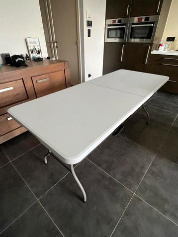 Plooitafel + stoelen, Synthétique, Enlèvement, Utilisé, 75 cm ou plus