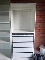 Ikea PAX kast 201x75x58 incl 4 schuiven, legplank, hangrail, Huis en Inrichting, Ophalen, Gebruikt, 50 tot 100 cm, 50 tot 75 cm