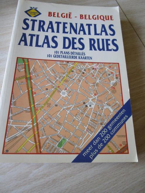 Atlas des rues, Boeken, Atlassen en Landkaarten, Zo goed als nieuw, Landkaart, België, Ophalen of Verzenden