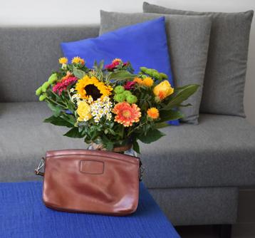 Delvaux vintage handtas in roestbruin beschikbaar voor biedingen