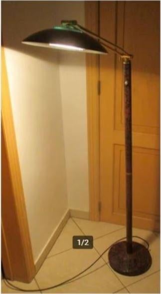 Mooi Retro Metalen verstelbare Staande Lamp - 170cm, Huis en Inrichting, Ophalen, Zo goed als nieuw, Metaal