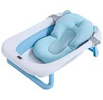 Opvouwbaar babybadje met kussentje en thermometer, Kinderen en Baby's, Badjes en Verzorging, Gebruikt, Badje, Standaard, Ophalen