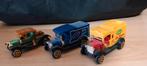 3 vintage autootjes voor kerstdorp, Ophalen, Gebruikt