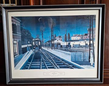 Avondtrein 1957 by Paul DELVAUX beschikbaar voor biedingen