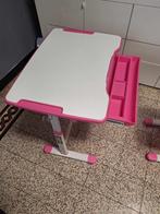 roze kinder bureau meisje, Huis en Inrichting, Bureaus, Ophalen, In hoogte verstelbaar, Zo goed als nieuw, Bureau