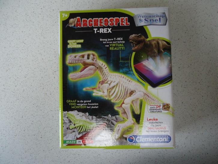 "Archeospel T-REX van Clementoni  in Nieuwe Staat !, Hobby en Vrije tijd, Gezelschapsspellen | Overige, Zo goed als nieuw, Ophalen of Verzenden