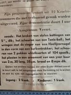Den Yzer- Koning affiche 1934 zeldzaam, Verzamelen, Ophalen of Verzenden, Gebruikt, Sport