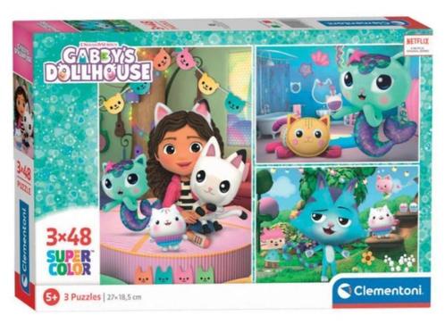 Gabby's Poppenhuis Puzzel - 3 x 48 stukjes - Clementoni, Enfants & Bébés, Jouets | Puzzles pour enfants, Neuf, 4 à 6 ans, 10 à 50 pièces