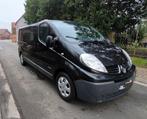 Renault Trafic 6-zits dubbele cabine 74.000km, Auto's, Renault, Zwart, Particulier, Te koop