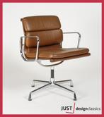 Vitra Eames ea 208 Cognac Leder Chroom (voorraad:4), Huis en Inrichting, Stoelen, Ophalen
