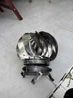 Inox schoorsteenkap / schouwkap, Ophalen, Gebruikt