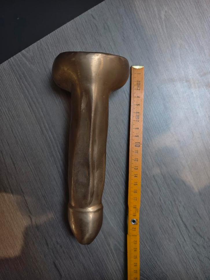 Grand phallus en laiton ou en bronze, Antiek en Kunst, Antiek | Brons en Koper, Ophalen